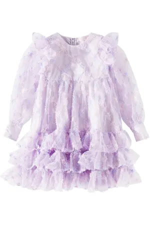 Tutu Du Monde Broderie ruffled tulle dress