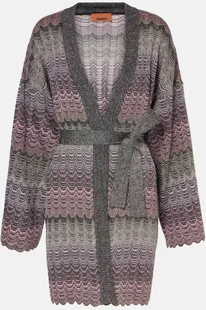 Missoni Zig Zag metallic knit cardigan