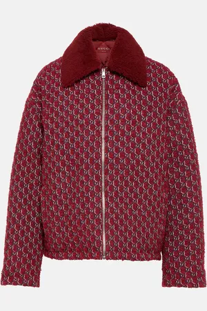 Gucci GG Shadow wool-blend bouclÃ© bomber jacket