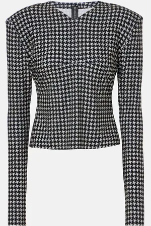 Norma Kamali Houndstooth top