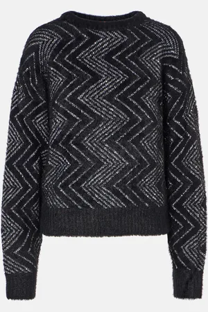 Missoni Zig Zag metallic knit sweater