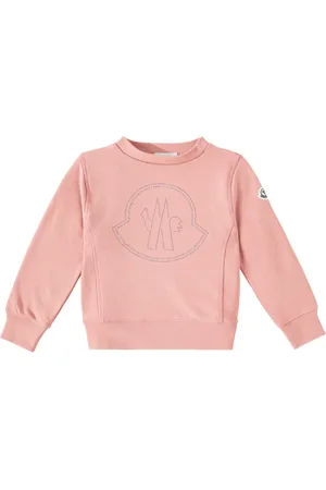 Moncler Logo studded cotton jersey sweatshirt
