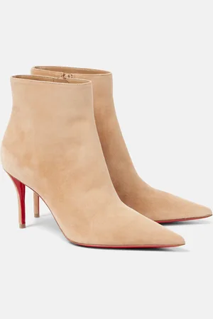 Christian Louboutin So Apostropha 80 suede ankle boots