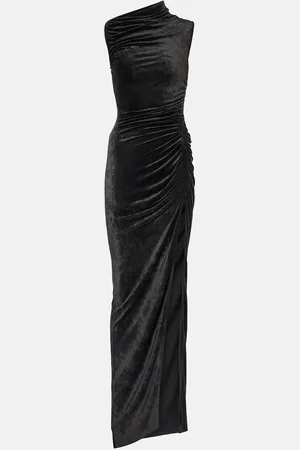 Rick Owens Lilies Svita ruched velvet jersey gown