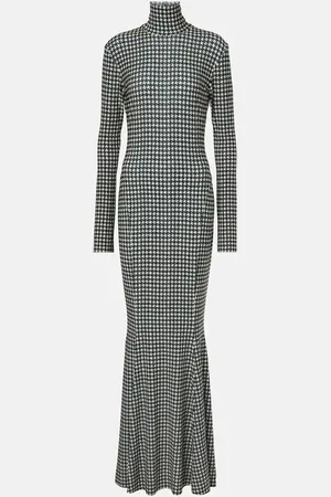 Norma Kamali Houndstooth gown