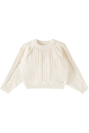 Chloé ChloÃ© Kids Cable-knit cotton and wool sweater