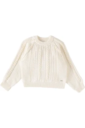 Chloé ChloÃ© Kids Cable-knit cotton and wool sweater