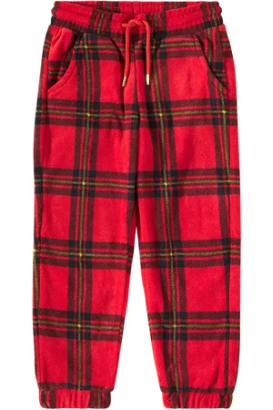 Mini Rodini Checked fleece sweatpants