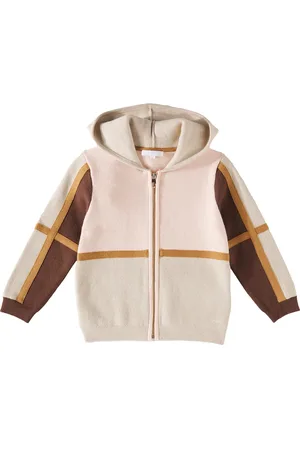 Chloé ChloÃ© Kids Colorblocked cotton and wool hoodie