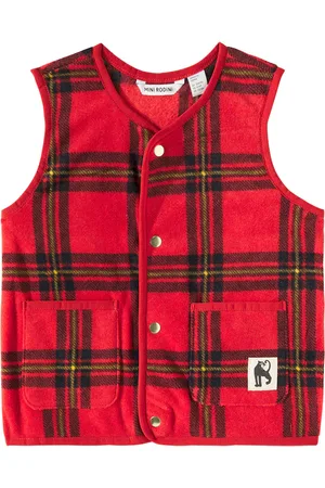 Mini Rodini Checked fleece vest