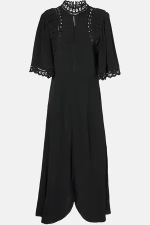 Marant Etoile Elidia lace-trimmed midi dress