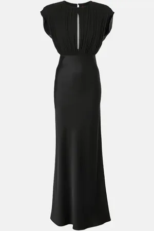 Max Mara Randers silk satin crÃªpe maxi dress