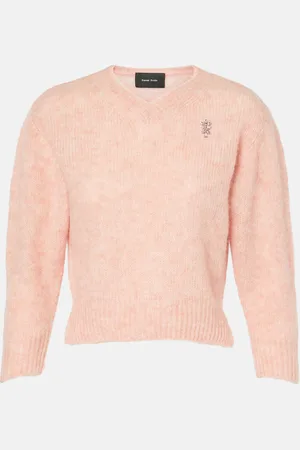Simone Rocha Cropped alpaca and wool-blend sweater