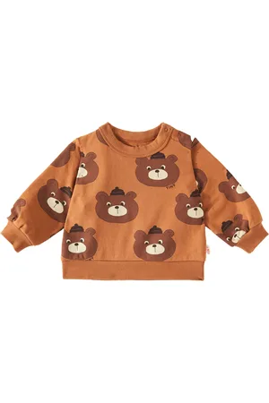 Tiny Cottons Baby Bears printed jersey sweatshirt