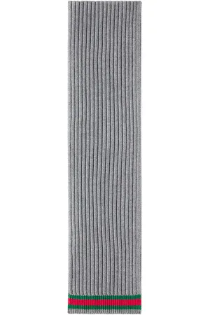 Gucci Web Stripe wool scarf