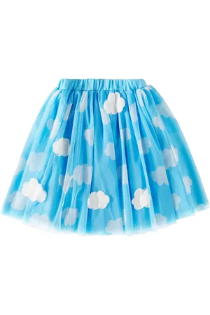 Stella McCartney AppliquÃ© printed tulle cotton skirt