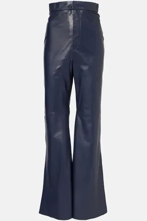 Victoria Beckham High-rise leather flared pants