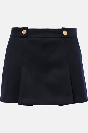 Tom Ford Pleated wool and cashmere miniskirt