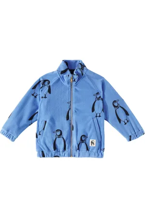 Mini Rodini Penguin fleece jacket