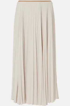 Vince Pleated midi skirt