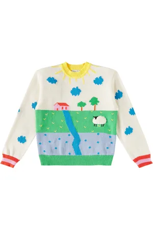 Stella McCartney Intarsia cotton and wool sweater
