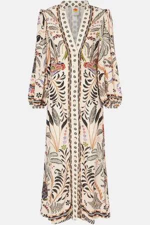 Farm Rio Classic Nature floral midi dress