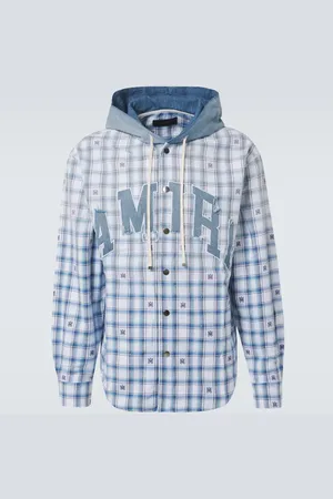 AMIRI Checked hooded overshirt