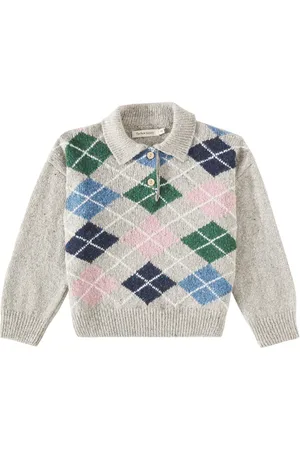 The New Society Glasgow wool-blend polo sweater
