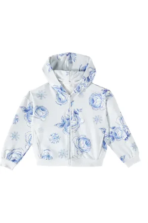 MONNALISA Printed cotton-blend hoodie