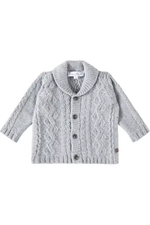 Tartine Et Chocolat Cable-knit wool cardigan