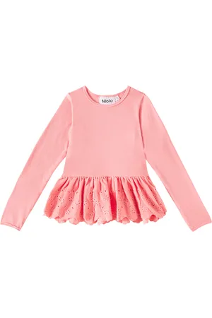 Molo Riana peplum cotton-blend top