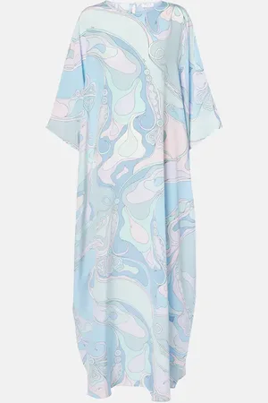 Puccini Orchidee silk crÃªpe de chine kaftan