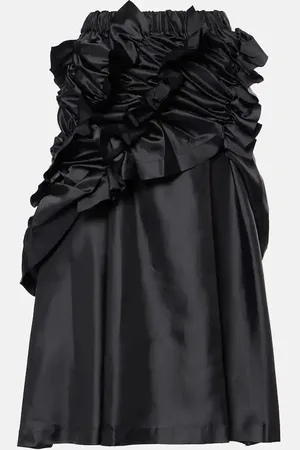 NOIR KEI NINOMIYA Ruffled twill midi skirt