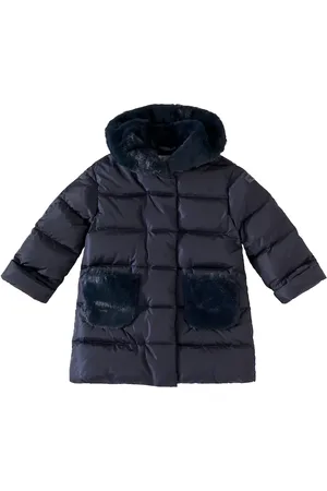 Il gufo Faux fur-trimmed down jacket