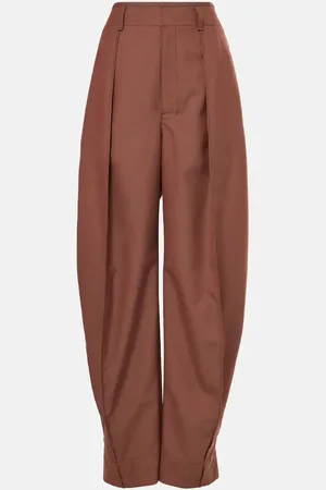 LEMAIRE High-rise twill tapered pants