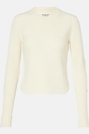 Marant Etoile Gabyne ribbed-knit wool-blend sweater
