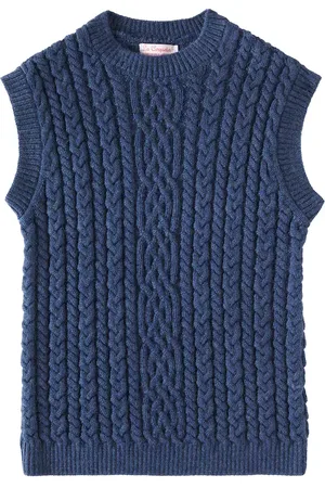 La Coqueta Alvaro cable-knit virgin wool sweater vest