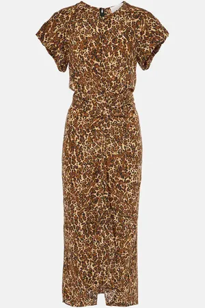 Isabel Marant Teremagd leopard-print silk-blend midi dress