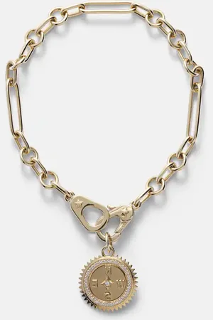 Foundrae Internal Compass 18kt bracelet with diamonds