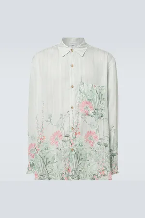 King & Tuckfield Oversized floral striped shirt