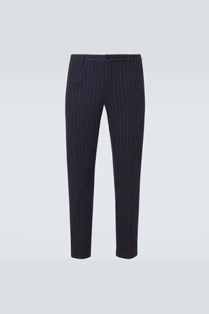 Dolce & Gabbana Pinstripe wool and cashmere suit pants
