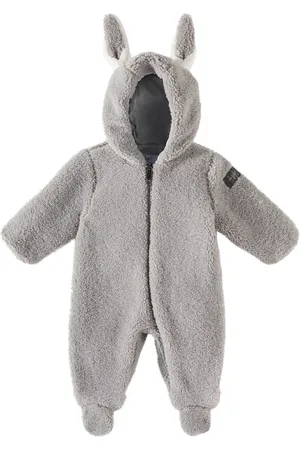 Il gufo Baby faux shearling snowsuit