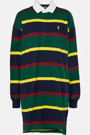 Ralph Lauren Striped cotton polo dress