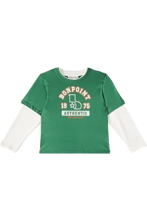 BONPOINT Goran printed colorblocked cotton T-shirt