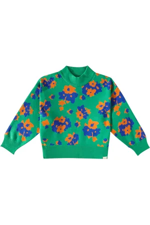 Tiny Cottons Flowers cotton and wool sweater