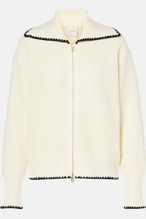 Varley Sibley waffle-knit zip-up cardigan
