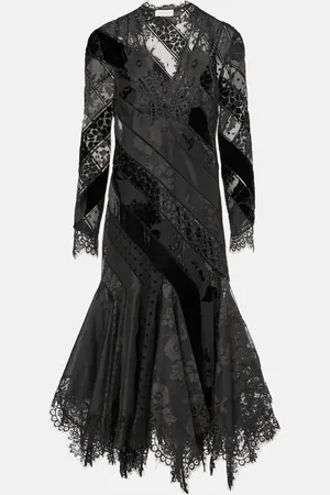ZIMMERMANN Eden linen and silk lace gown