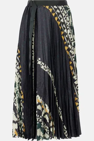 SACAI Pleated midi skirt