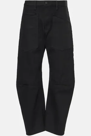 NILI LOTAN Shon high-rise barrel-leg jeans