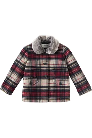 BONPOINT Gigliola checked wool-blend tweed coat